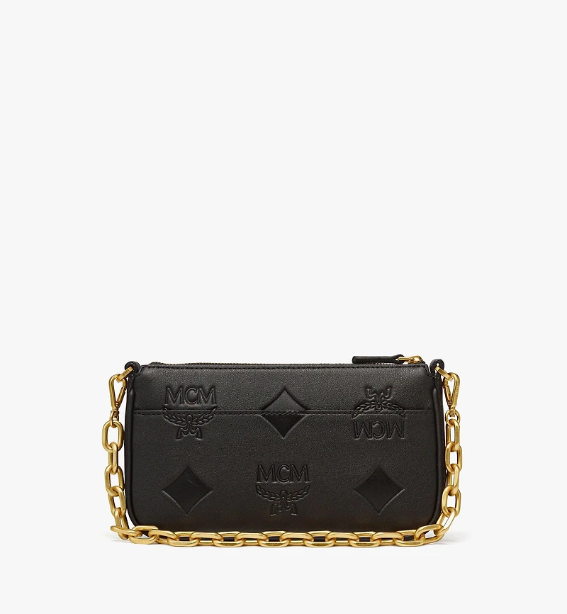 Aren Chain Crossbody in Maxi Monogram Leather