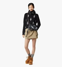 Wristlet Standing Pouch With Chain Strap in Rabot Visetos