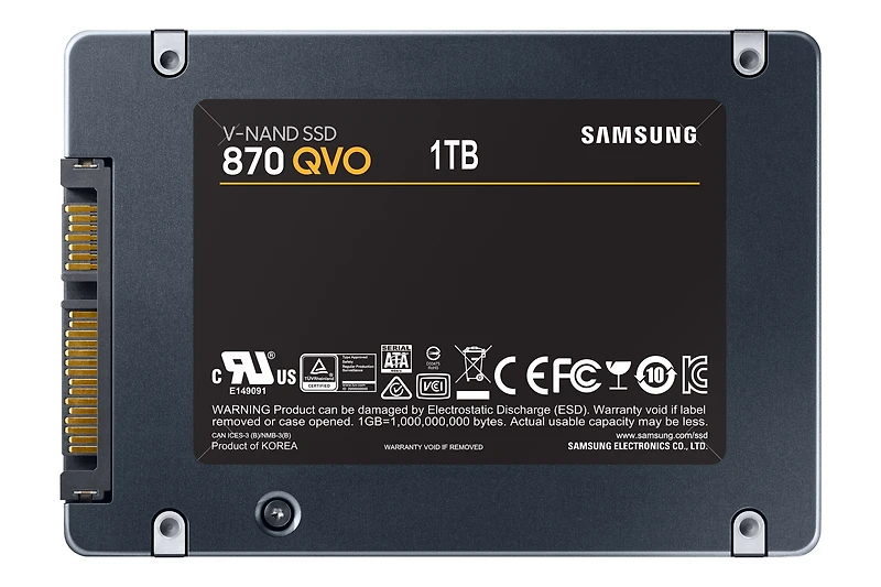 Samsung 870 QVO 1TB SATA 2.5" internal Solid State Drive (SSD) (MZ-77Q1TB/AM)