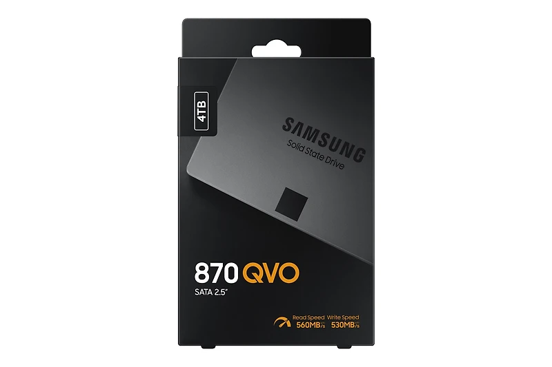 Samsung 870 QVO 4TB SATA 2.5" internal Solid State Drive (SSD) (MZ-77Q4TB/AM) | Samsung CA
