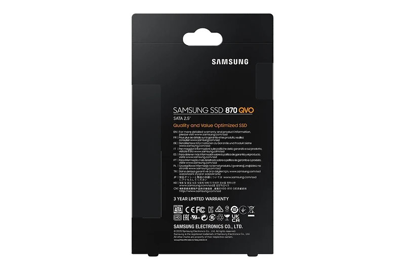 Samsung 870 QVO 4TB SATA 2.5" internal Solid State Drive (SSD) (MZ-77Q4TB/AM) | Samsung CA