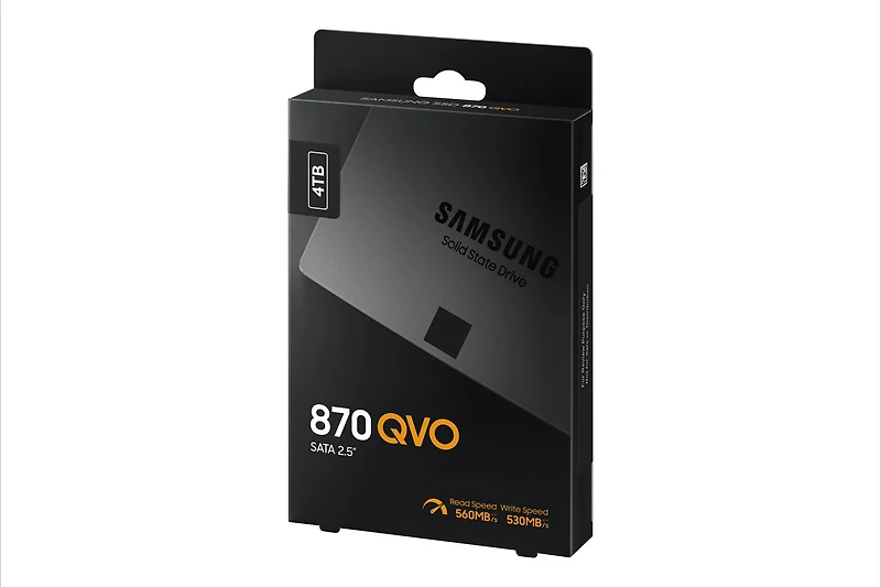 Samsung 870 QVO 4TB SATA 2.5" internal Solid State Drive (SSD) (MZ-77Q4TB/AM) | Samsung CA