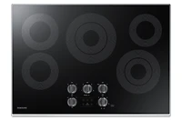 30" 5-Element Smart Electric Cooktop with Knob Controls | Samsung Business Canada