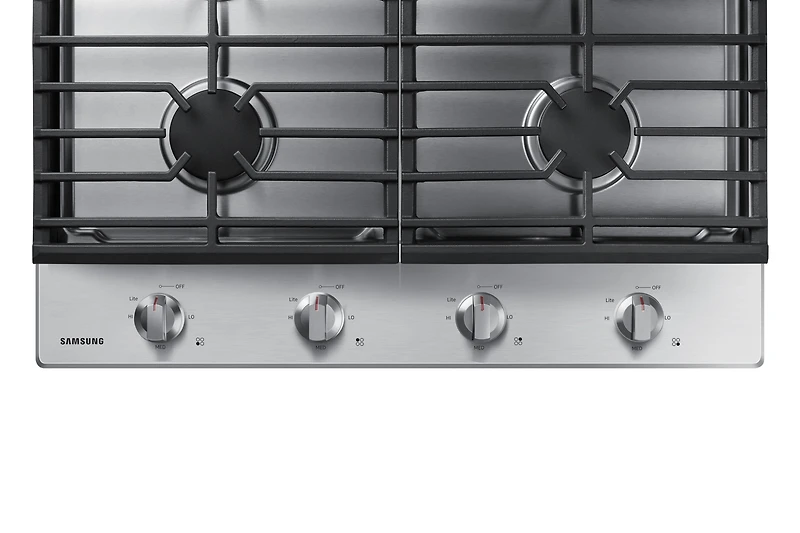 30" 4-Burner Gas Cooktop with Knob Controls | Samsung Canada