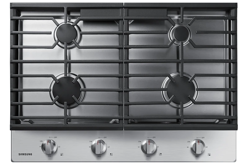 30" 4-Burner Gas Cooktop with Knob Controls | Samsung Canada
