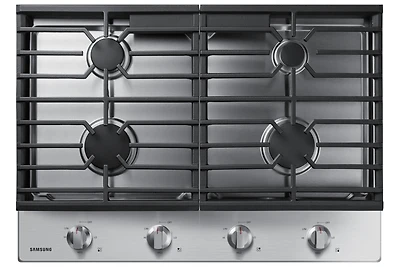 30" 4-Burner Gas Cooktop with Knob Controls | Samsung Canada