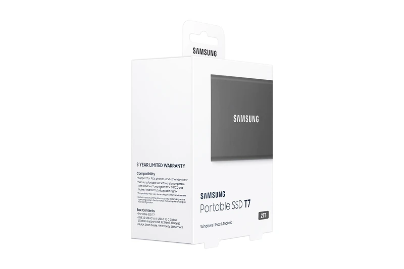 Portable SSD T7 USB 3.2 2TB (Titan Gray) | Samsung Canada
