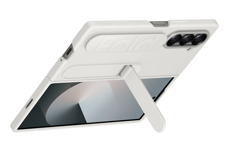 Galaxy Z Fold 6 Silicone Case - White | Samsung Canada