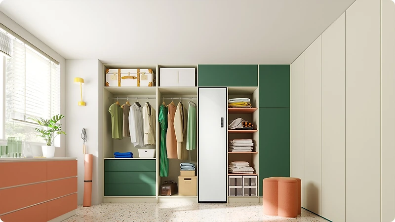 3100 Series Air Dresser with Jet Steam - Right Swing Cotta White | Samsung Canada