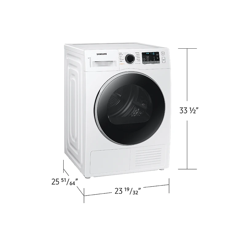4.0 cu.ft Heat Pump Dryer: DV25B6800HW | Samsung Canada