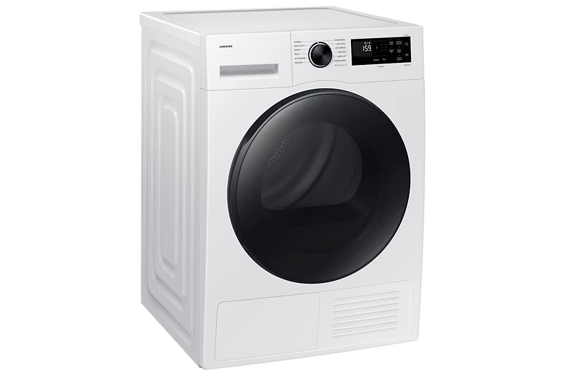 Laundry Dryer with Heat Pump Technology and Reversible Door White | Samsung Canada