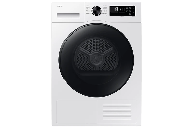 Laundry Dryer with Heat Pump Technology and Reversible Door White | Samsung Canada