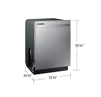 53 dBA Fingerprint-resistant Dishwasher with Adjustable Rack | Samsung Canada