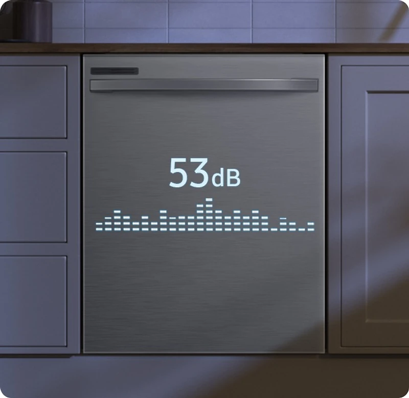 53 dBA Fingerprint-resistant Dishwasher with Adjustable Rack | Samsung Canada