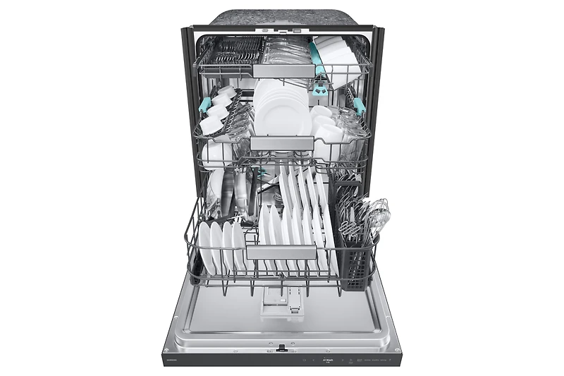 Built-In Dishwasher With AI Wash - Black | DW90F89T0UMTAA | Samsung Canada
