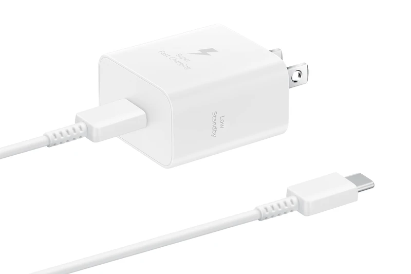 25W Power Adapter White (with Cable) | Samsung Canada