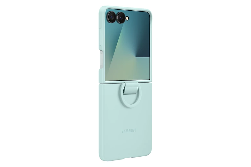Galaxy Z Flip7 Ring Case (Silicone, Mint) | Samsung Canada