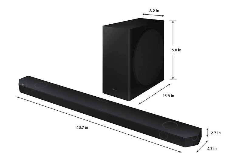 Q-series Soundbar HW-Q800D 5.1.2 ch Sub Woofer (2024)