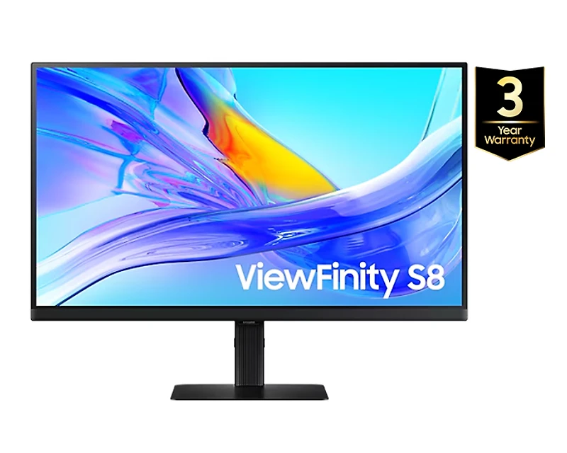 27" ViewFinity Black S8 S80UD UHD Monitor | Samsung Canada