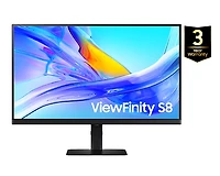 27" ViewFinity Black S8 S80UD UHD Monitor | Samsung Canada