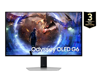 27" Odyssey OLED G6 G60SD 360Hz Gaming Monitor (2024) | Samsung Canada