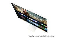 32” M8 Smart White UHD Monitor with Smart TV Apps and Mobile Connectivity