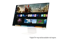 32” M8 Smart White UHD Monitor with Smart TV Apps and Mobile Connectivity