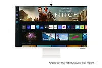32” M8 Smart White UHD Monitor with Smart TV Apps and Mobile Connectivity