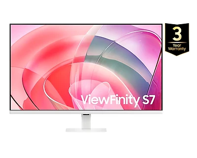 32" ViewFinity White S7 S70D UHD Monitor (2024) | Samsung Canada