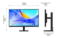32" ViewFinity Black S8 S80UD UHD Monitor | Samsung Canada