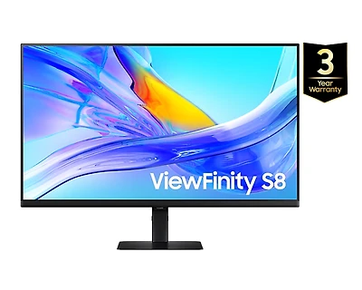 32" ViewFinity Black S8 S80UD UHD Monitor | Samsung Canada