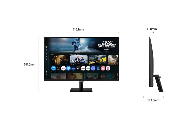 32" Smart Monitor M7 M70F 4K Samsung Vision AI (2025) | Samsung Canada