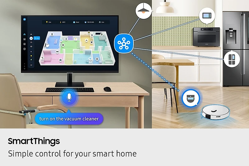 32" Smart Monitor M7 M70F 4K Samsung Vision AI (2025) | Samsung Canada