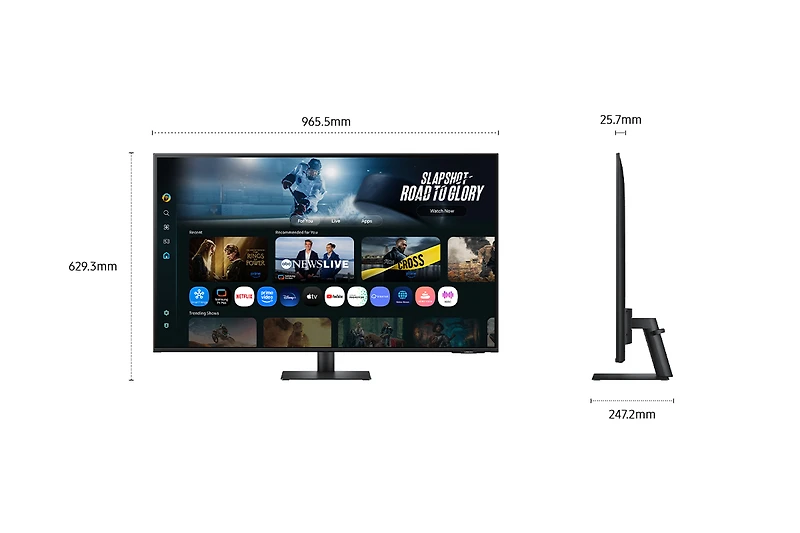 43" Smart Monitor M7 M70F 4K Samsung Vision AI (2025) | Samsung Canada