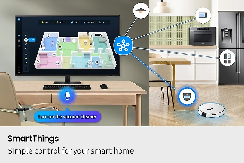 43" Smart Monitor M7 M70F 4K Samsung Vision AI (2025) | Samsung Canada