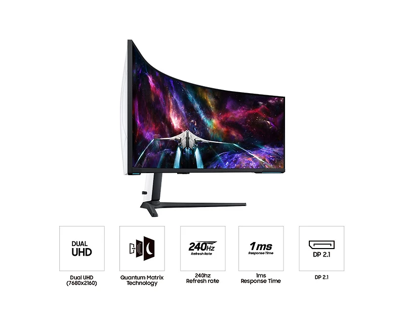 57" Odyssey Neo G9 240Hz Dual UHD Gaming Monitor G95NC