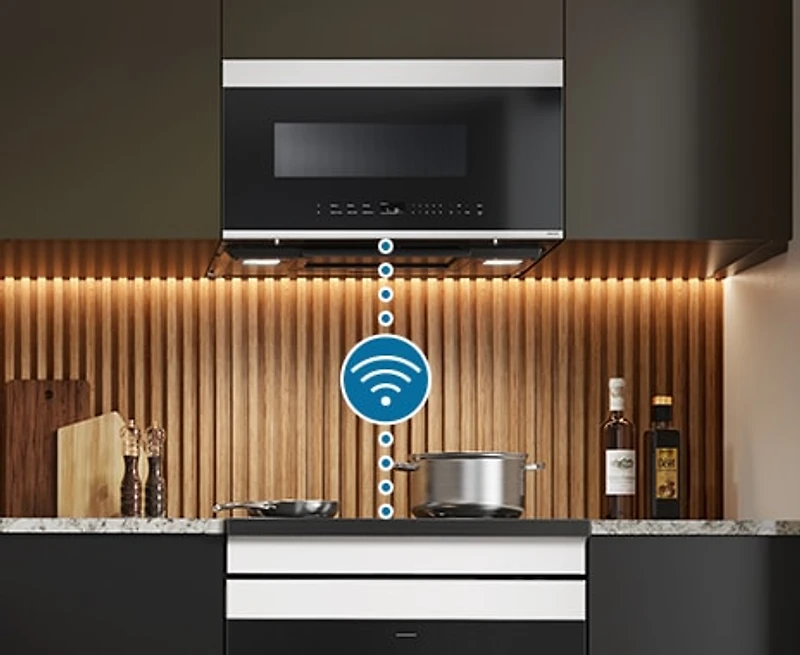 2.1 cu.ft Smart Over the Range Microwave with Cook, Simple Clean Filter™ | Samsung Canada