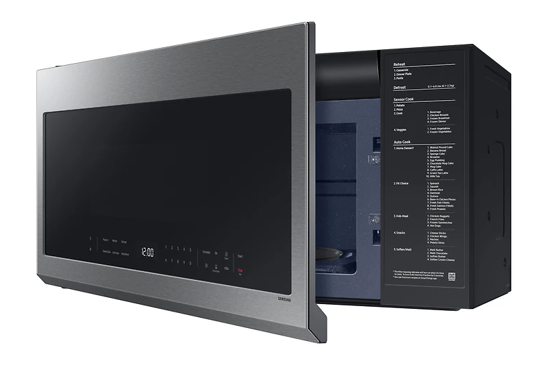 2.1 cu.ft Over the Range Microwave with Finger Print Resistant Finish | Samsung Canada