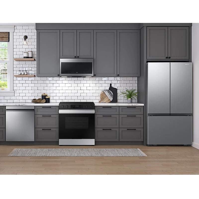 2.1 cu.ft Over the Range Microwave with Finger Print Resistant Finish | Samsung Canada