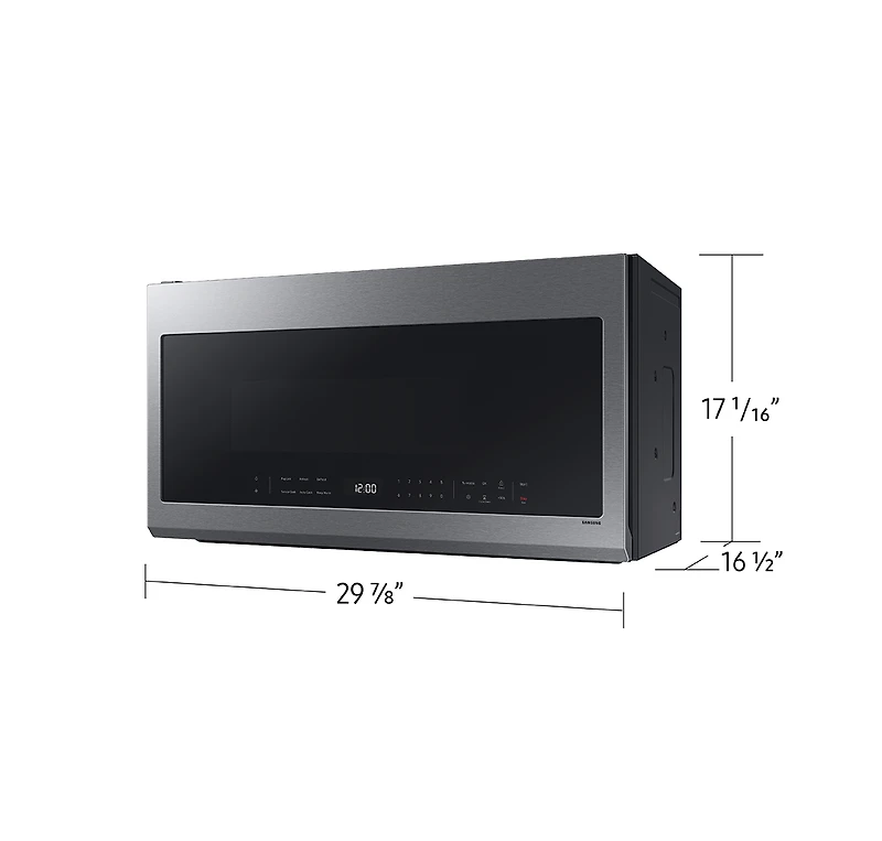 2.1 cu.ft Over the Range Microwave with Finger Print Resistant Finish | Samsung Canada