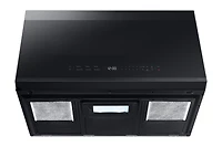 2.1 cu. ft. Over-the-Range Microwave with Edge to Edge Glass Display in Matte Black Steel | Samsung Canada