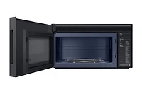 2.1 cu. ft. Over-the-Range Microwave with Edge to Edge Glass Display in Matte Black Steel | Samsung Canada