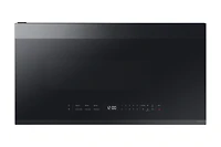 2.1 cu. ft. Over-the-Range Microwave with Edge to Edge Glass Display in Matte Black Steel | Samsung Canada