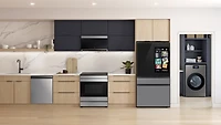 2.1 cu. ft. Over-the-Range Microwave with Edge to Edge Glass Display in Matte Black Steel | Samsung Canada