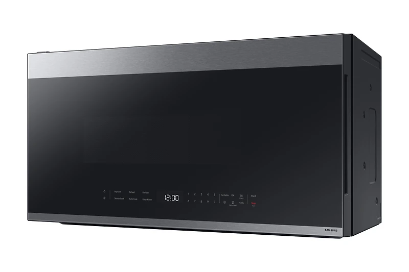 2.1 cu. ft. Over-the-Range Microwave with Edge to Edge Glass Display in Fingerprint Resistant Stainless Steel | Samsung Canada