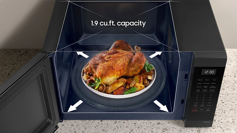 1.9 cu.ft Countertop Microwave with Sensor Cooking | Samsung Canada