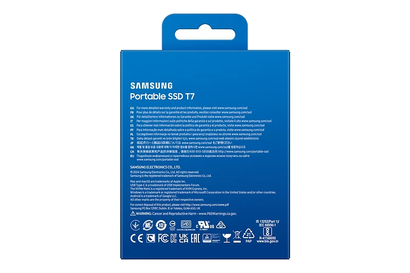 Portable SSD T7 USB 3.2 4TB (Titan Gray) | Samsung Canada
