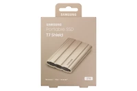 Samsung Portable SSD T7 Shield USB 3.2 Gen Micro-Portable Beige Wood MU-PE2T0K/AM