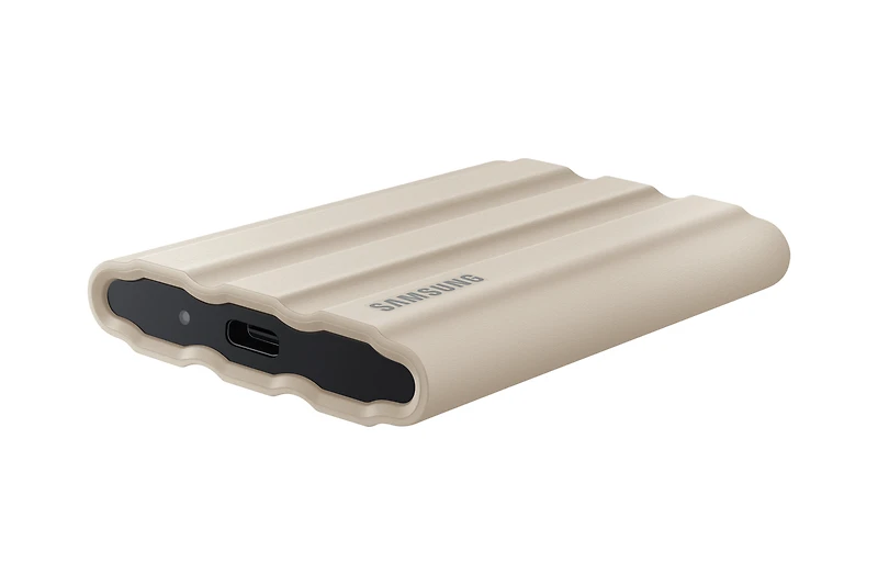 Samsung Portable SSD T7 Shield USB 3.2 Gen Micro-Portable Beige Wood MU-PE2T0K/AM