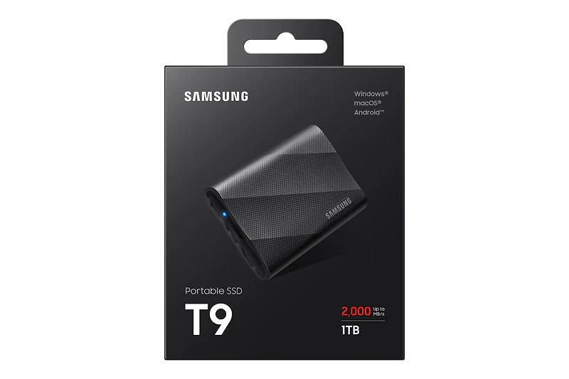 Samsung Portable SSD T9 Black | Samsung Canada